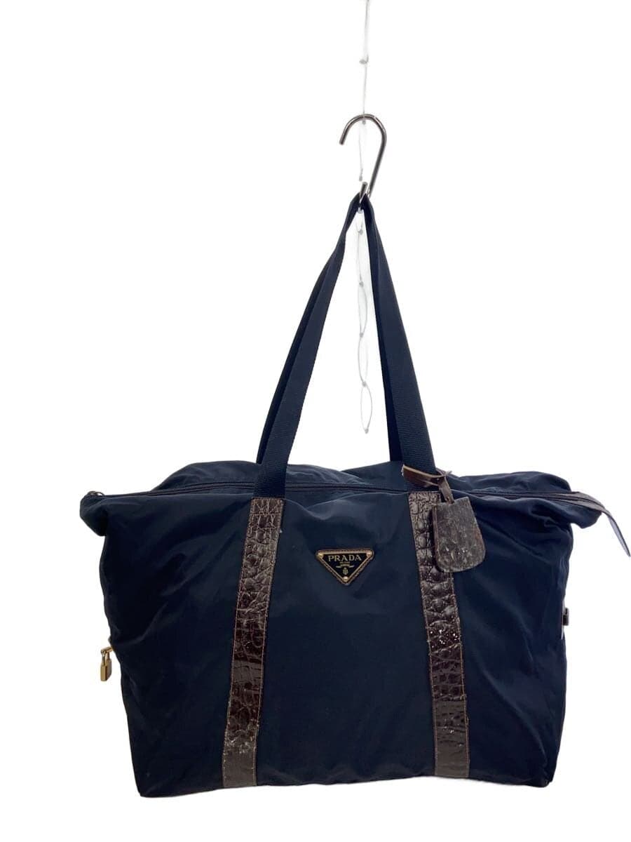 PRADA Boston bag Nylon NVY