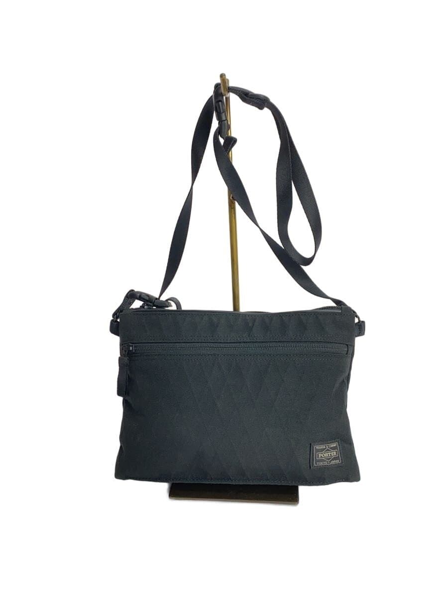 PORTER Hybrid Sacoche Shoulder Bag BLK Plain