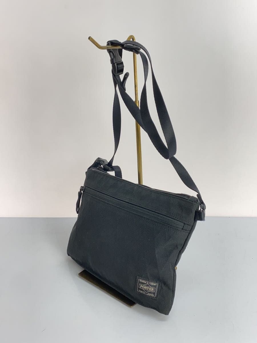 PORTER Hybrid Sacoche Shoulder Bag BLK Plain 2