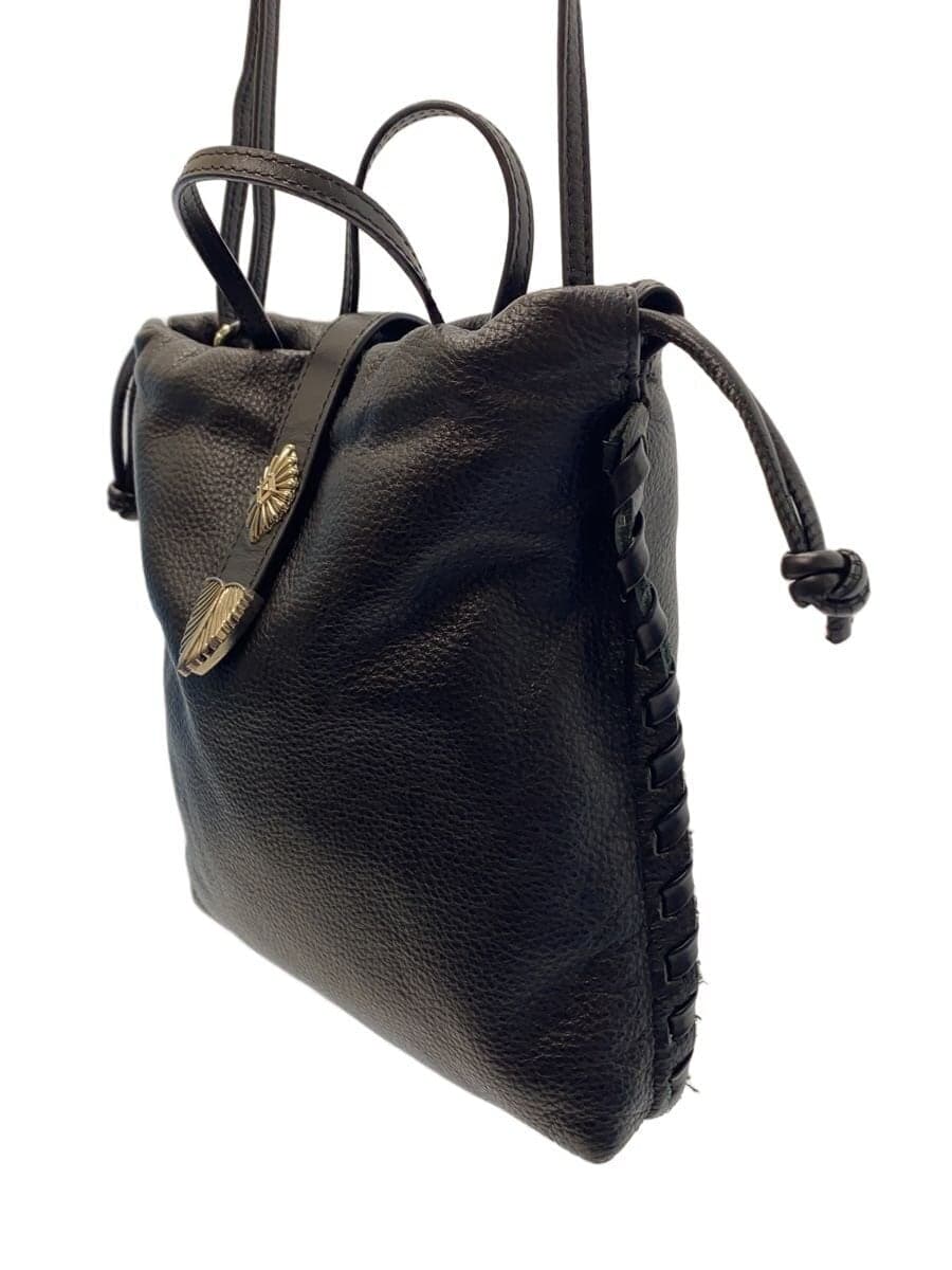 ear PAPILLONNER Shoulder Bag Leather BLK 2
