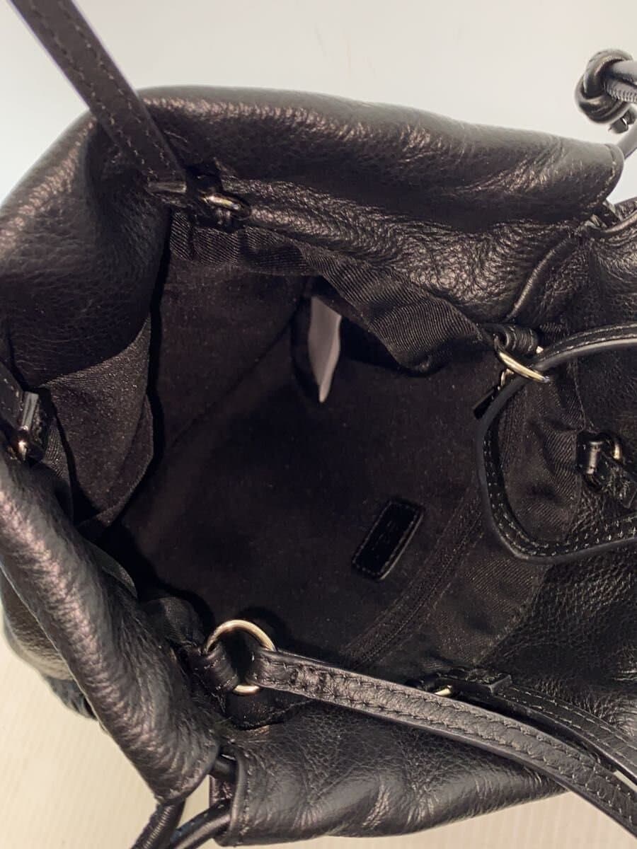 ear PAPILLONNER Shoulder Bag Leather BLK 6