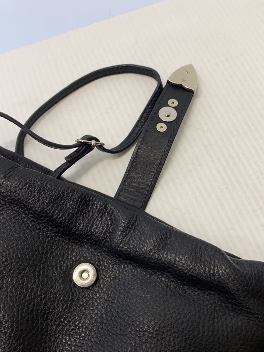 ear PAPILLONNER Shoulder Bag Leather BLK 7