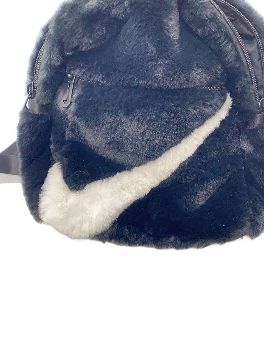 NIKE Backpack Faux Fur BLK Solid 5