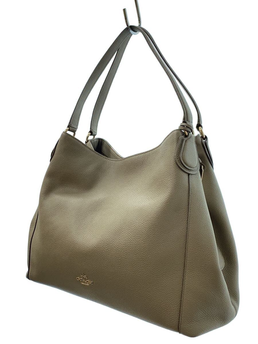 COACH Shoulder Bag_All Leather Leather GRY Solid 2