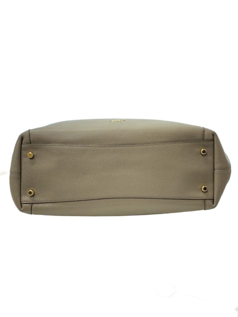 COACH Shoulder Bag_All Leather Leather GRY Solid 4