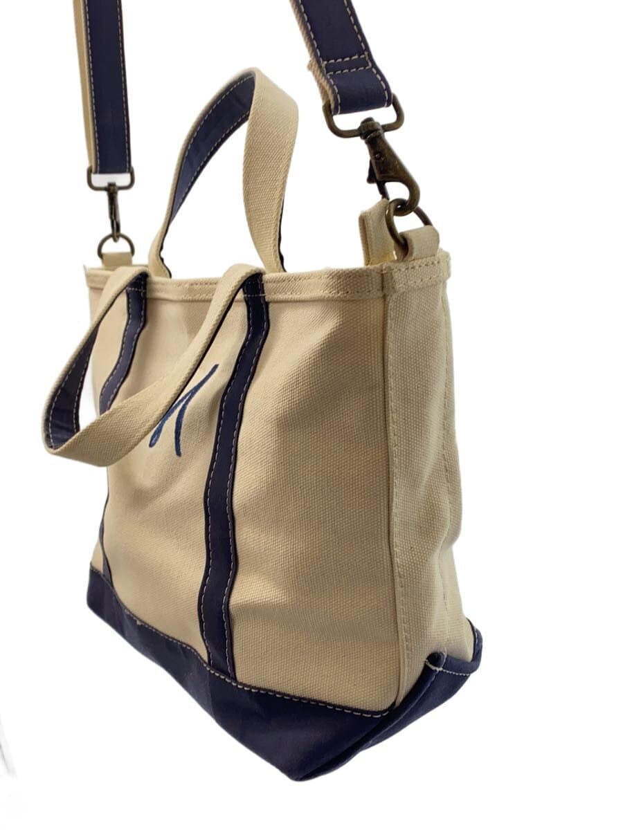 L.L.Bean Tote Bag Canvas WHT 2