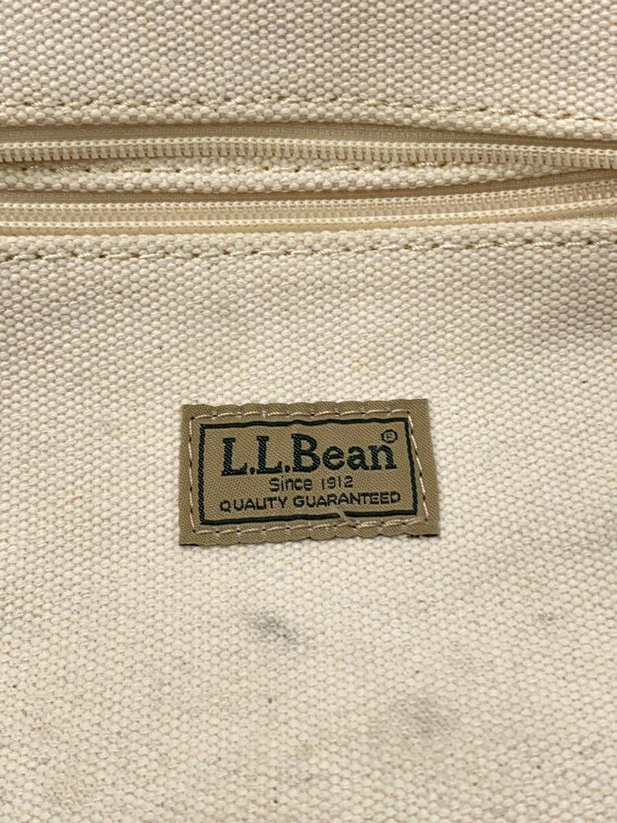 L.L.Bean Tote Bag Canvas WHT 5