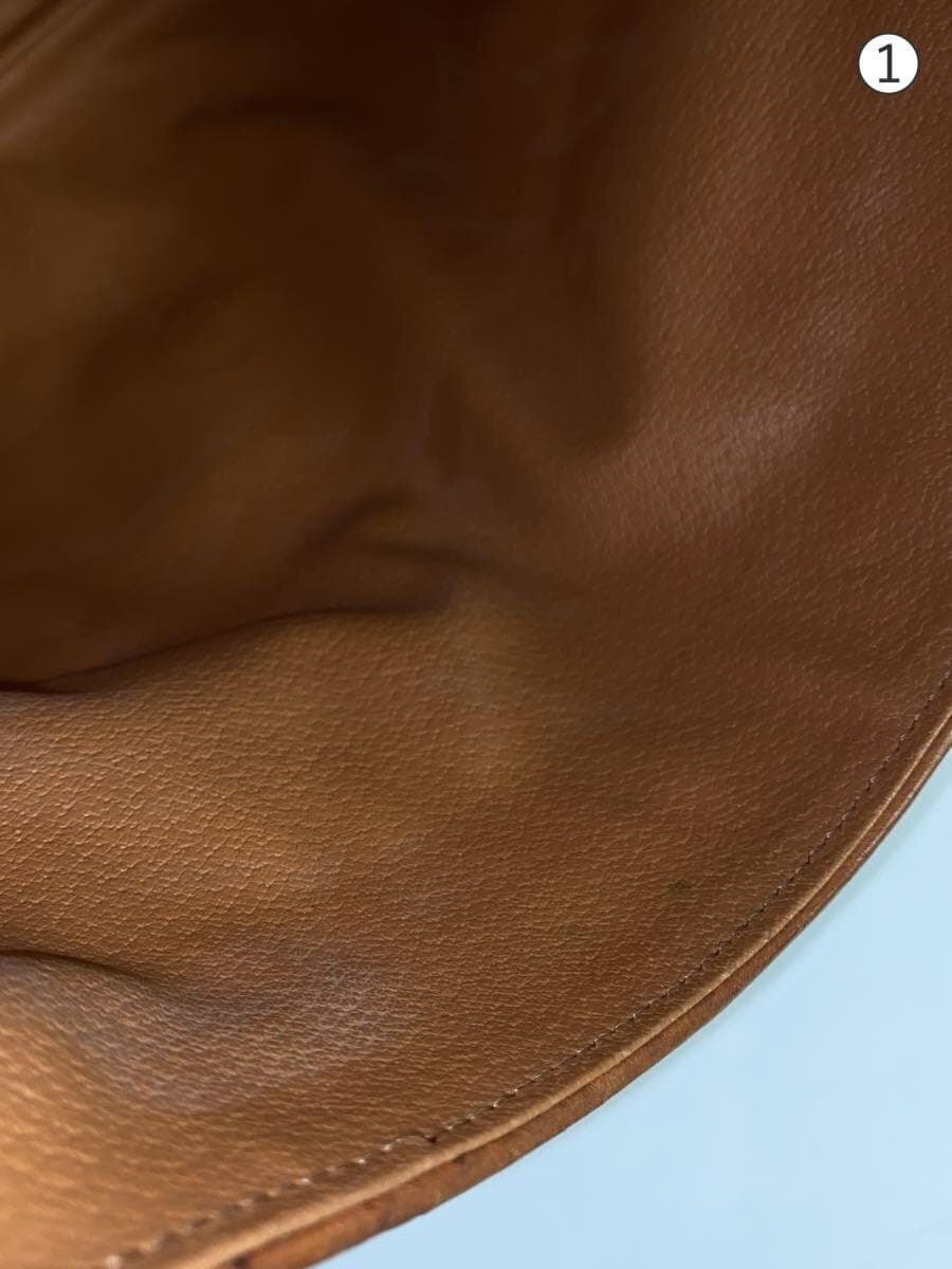 CELINE Clutch Bag Leather Brown All-over Print M08 Macadam Print 7