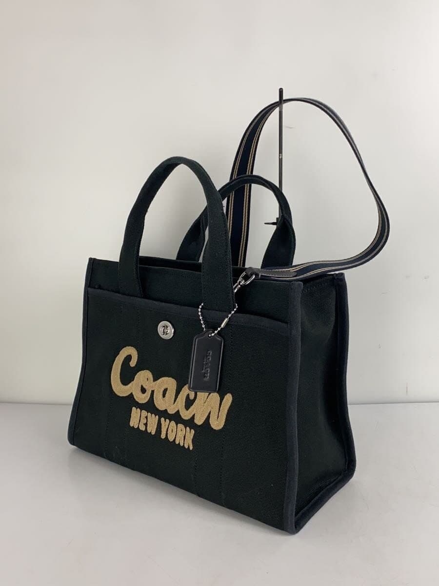 COACH Cargo Tote Canvas Black CP158 2