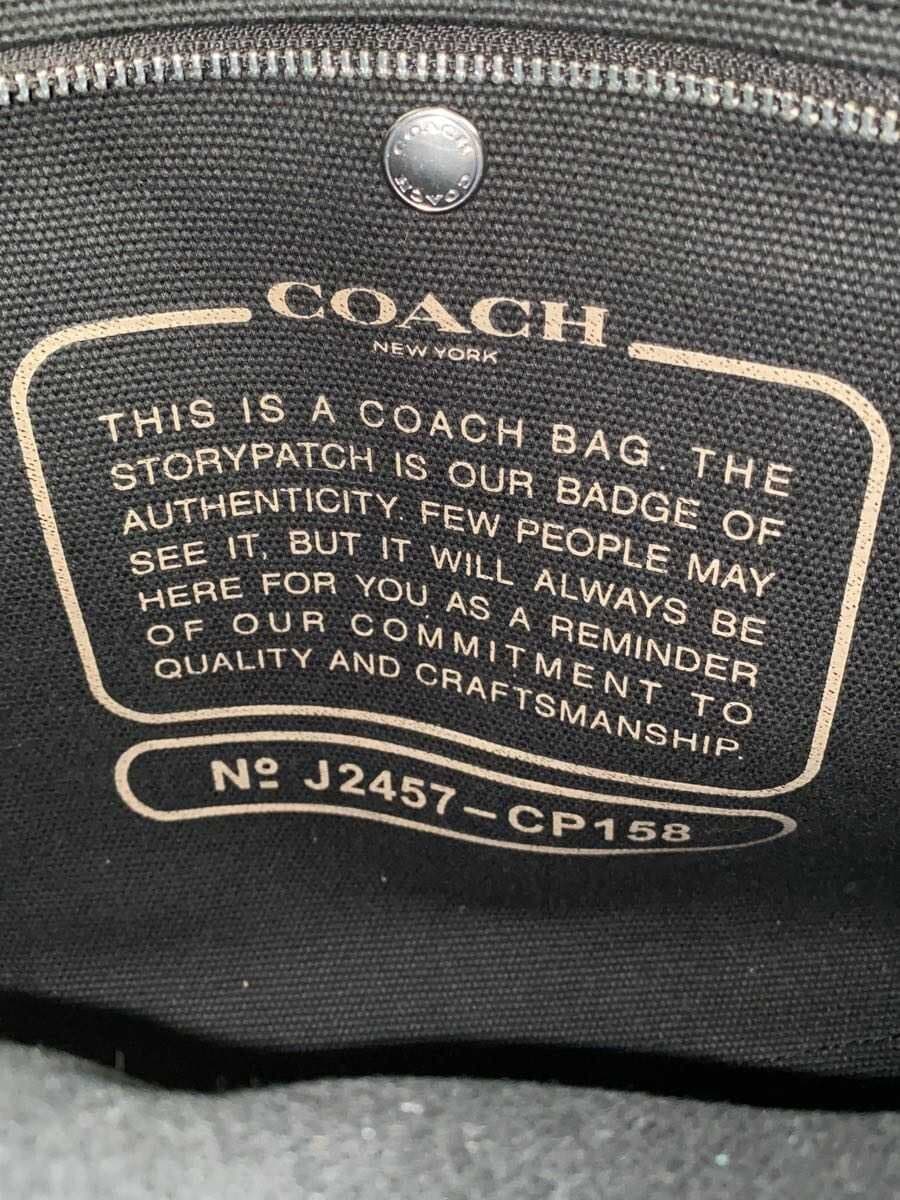 COACH Cargo Tote Canvas Black CP158 5