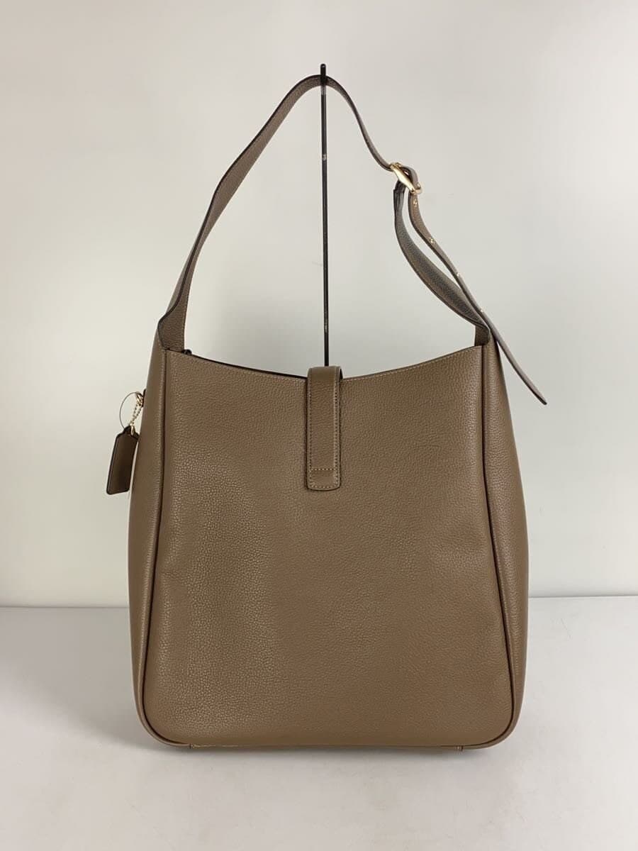 COACH Hadley Large Shoulder Bag Leather Brown CCD65 3
