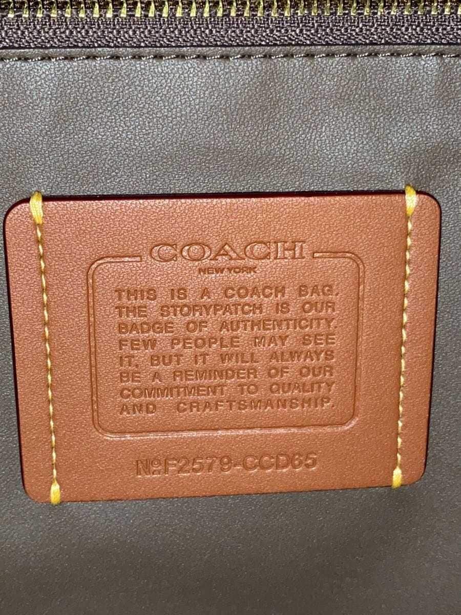 COACH Hadley Large Shoulder Bag Leather Brown CCD65 5