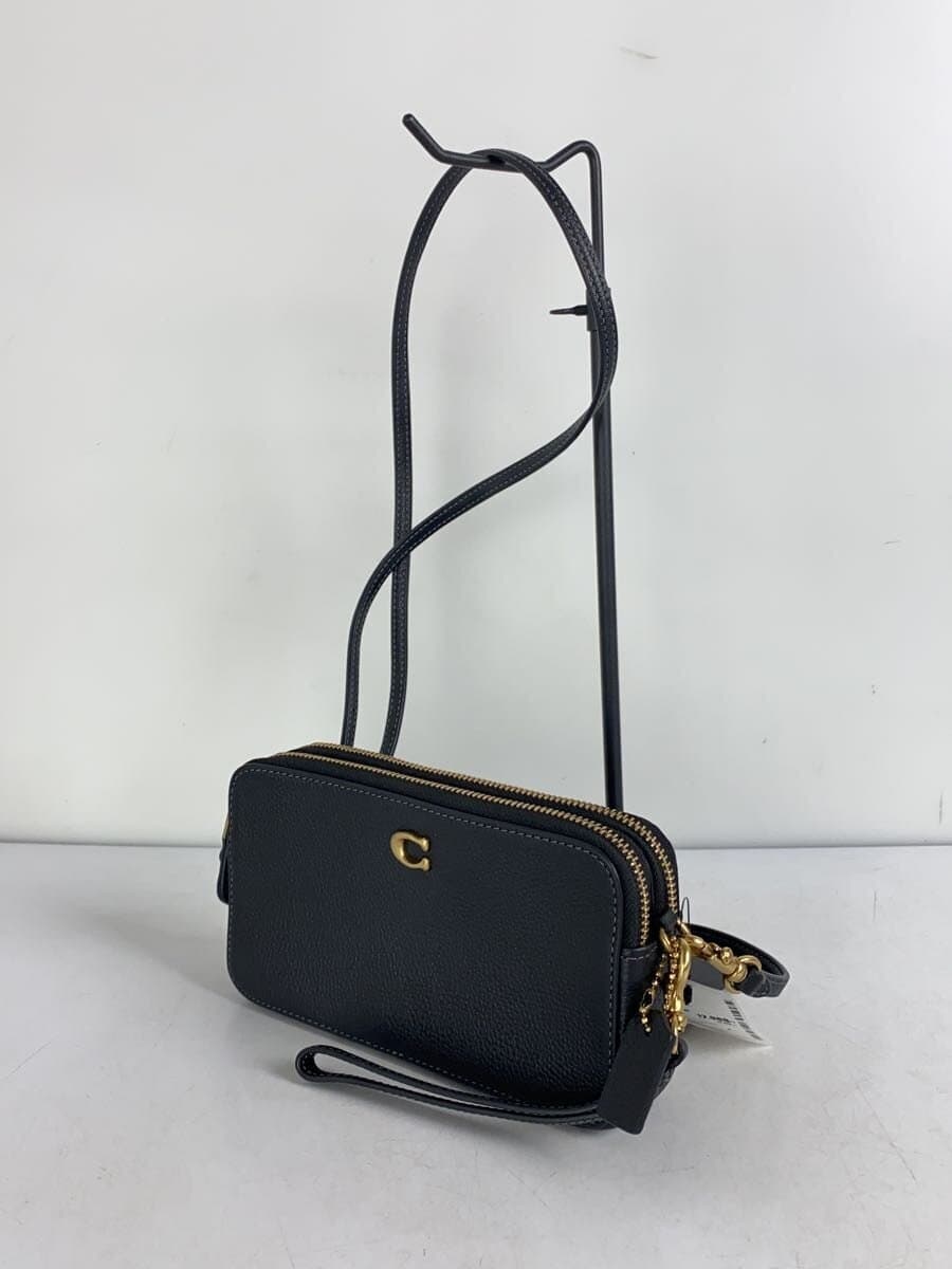 COACH Shoulder Bag Leather Black CH819 2