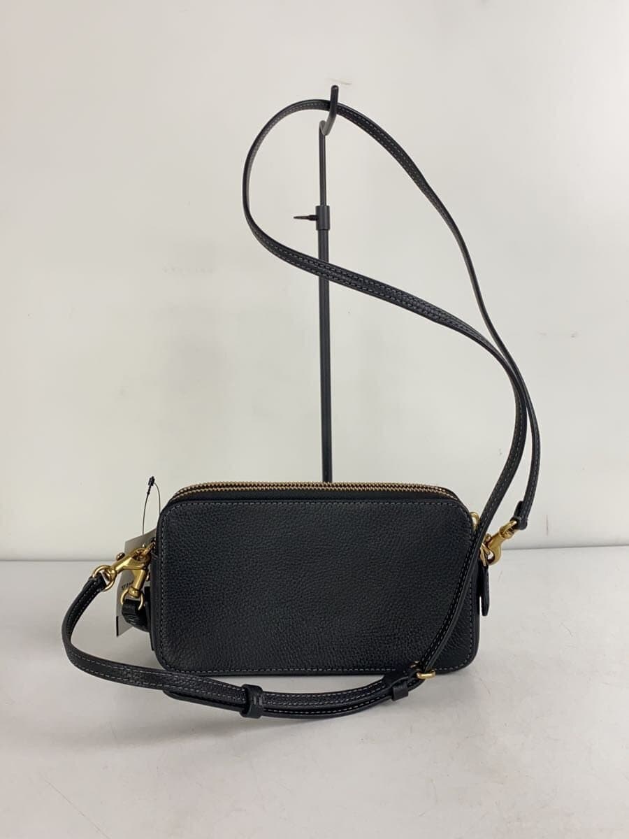 COACH Shoulder Bag Leather Black CH819 3