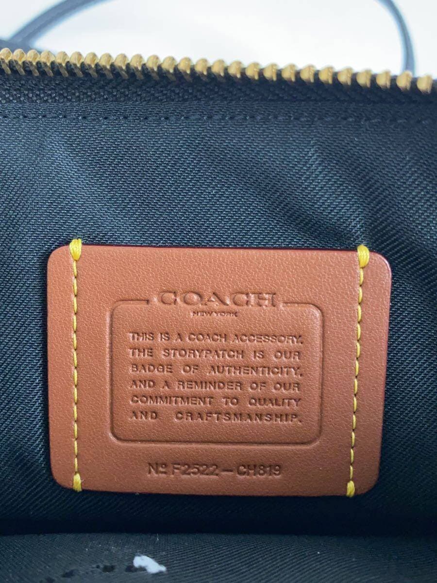 COACH Shoulder Bag Leather Black CH819 5