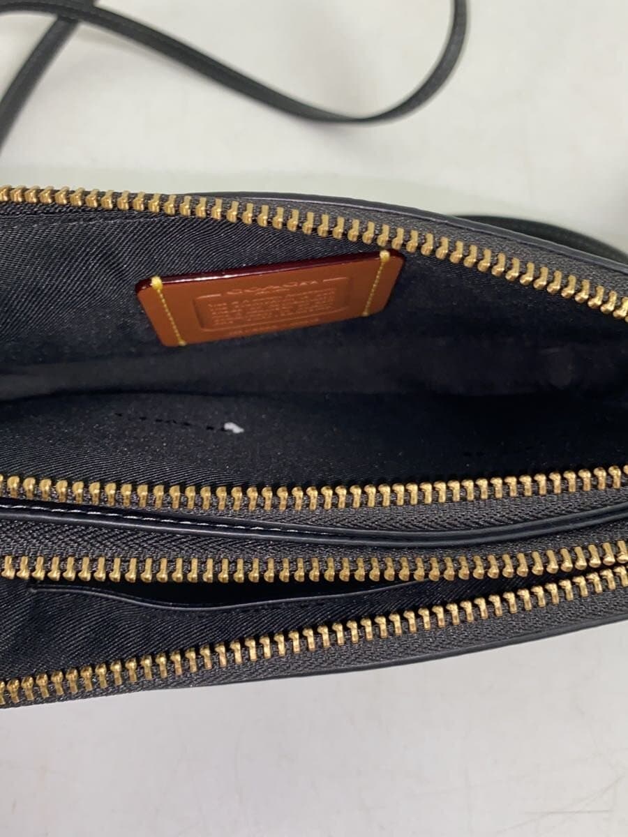 COACH Shoulder Bag Leather Black CH819 6