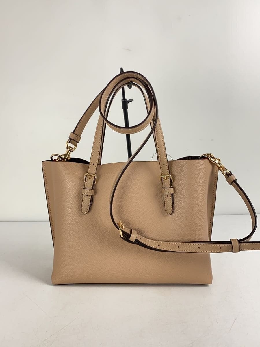 COACH2-Way Shoulder Bag Beige Solid H2140 3