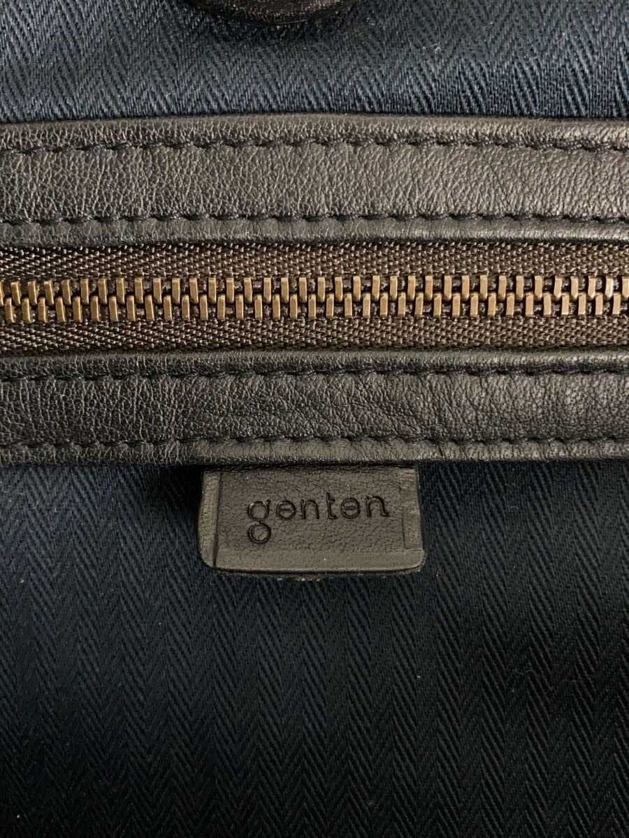 GENTEN Shoulder Bag Leather Black 5