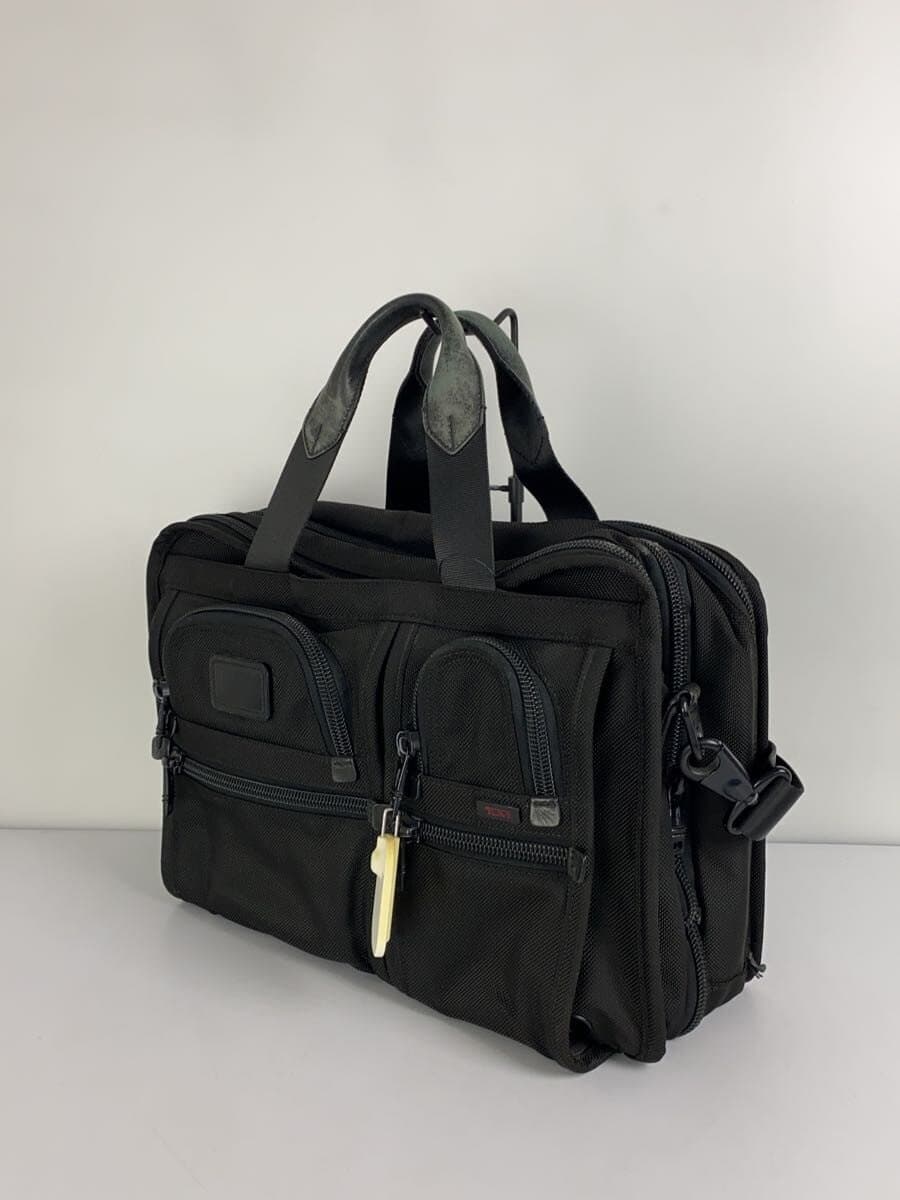TUMI business bag PVC black plain 2
