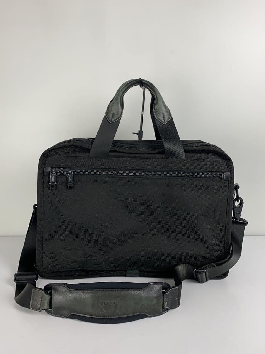 TUMI business bag PVC black plain 3