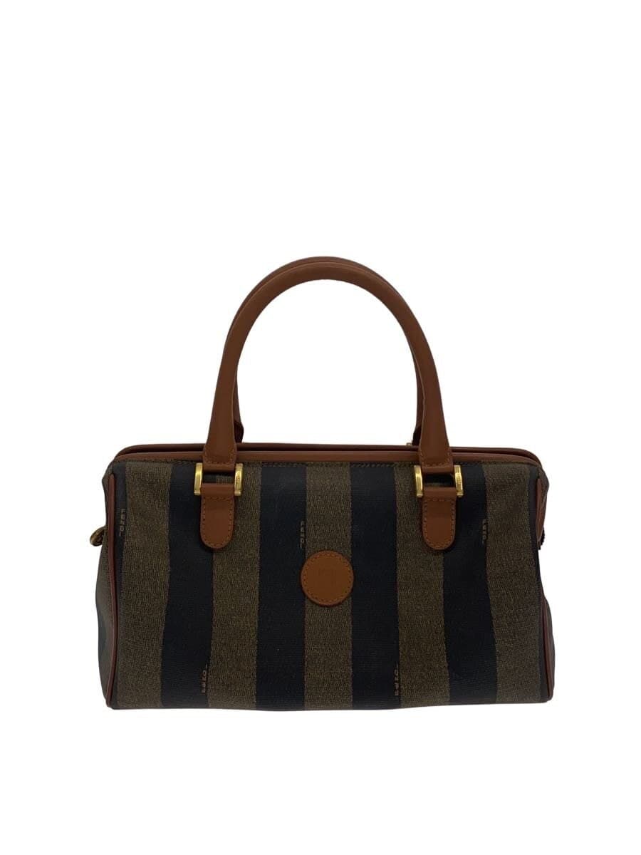 FENDI Handbag PVC BRW Stripe
