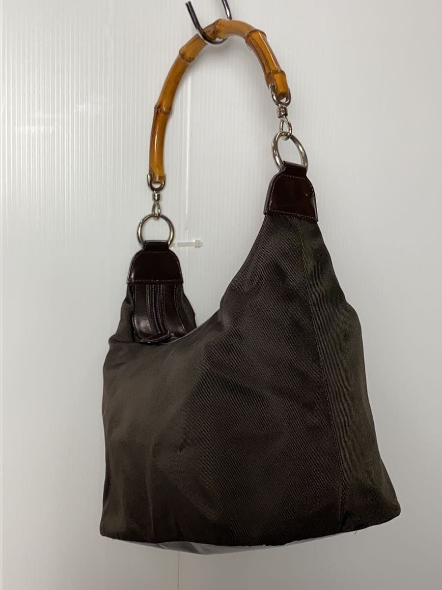 GUCCI Shoulder Bag_ Bamboo Nylon BRW 000･2214･0531 2