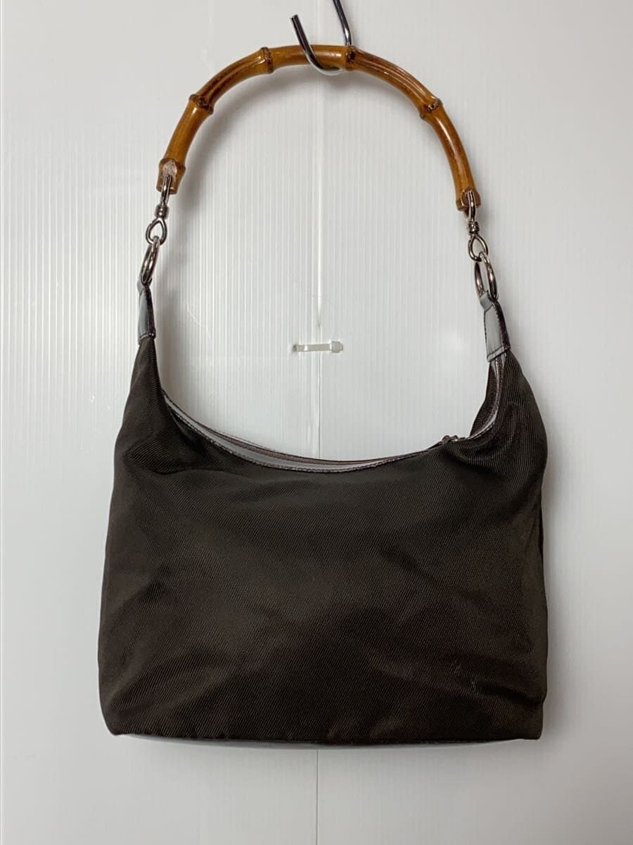 GUCCI Shoulder Bag_ Bamboo Nylon BRW 000･2214･0531 3