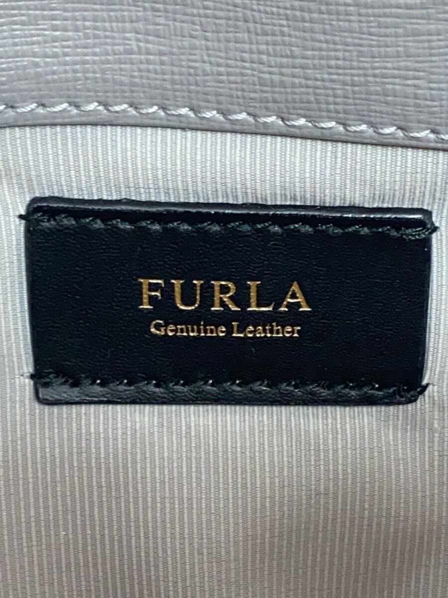 FURLA handbag leather GRY 5