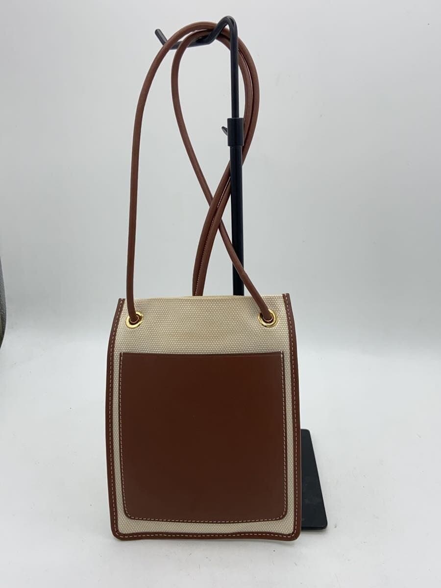 BURBERRY LONDON Small Logo Graphic Cotton Shoulder Shoulder Bag Canvas BRW Solid 3