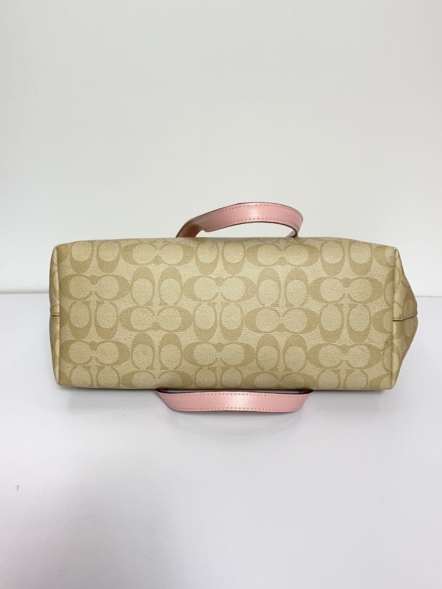 COACH Gallery Tote Signature Pink Leather PVC PNK Allover Pattern 79609 4