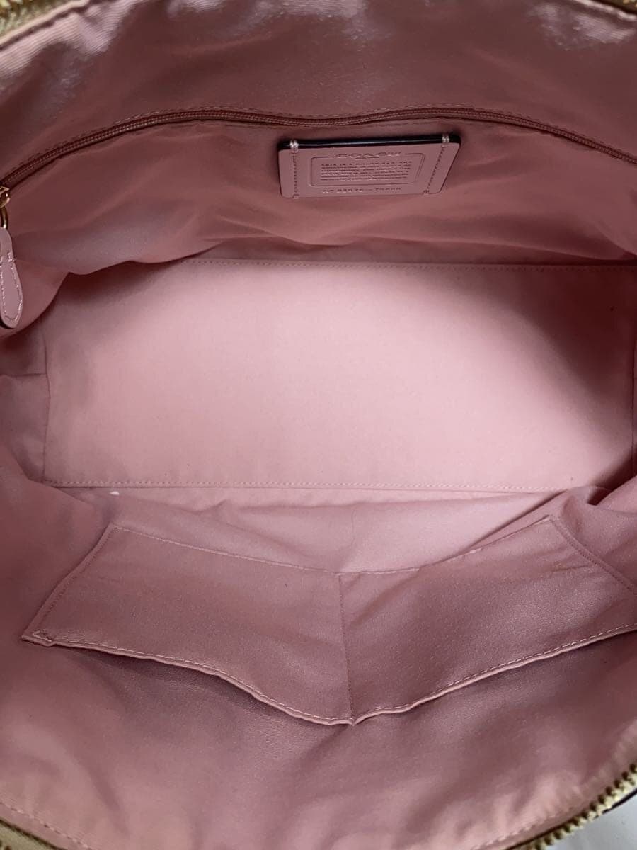 COACH Gallery Tote Signature Pink Leather PVC PNK Allover Pattern 79609 6