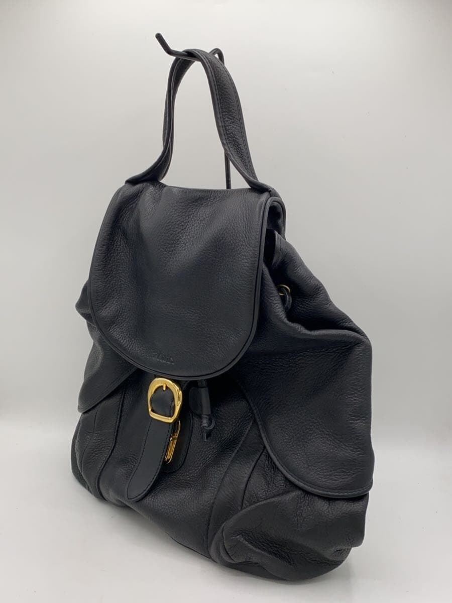 BALLY Backpack Leather Black Solid 2