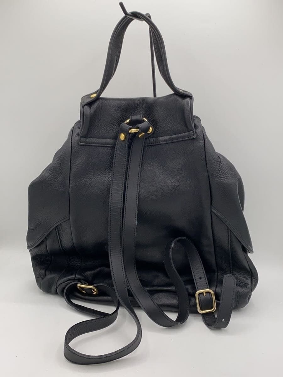 BALLY Backpack Leather Black Solid 3
