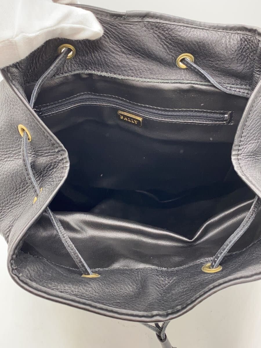 BALLY Backpack Leather Black Solid 6