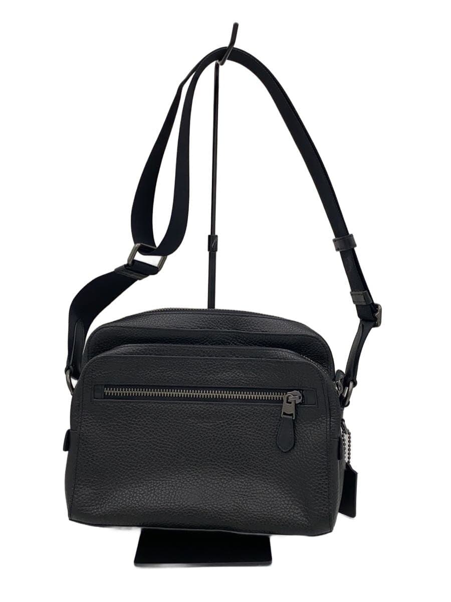 COACH Shoulder Bag Leather BLK Solid 91484