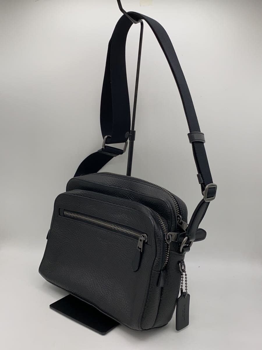 COACH Shoulder Bag Leather BLK Solid 91484 2