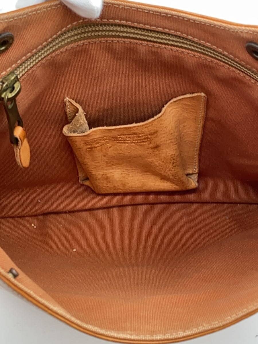 IL BISONTE Shoulder Bag Cowhide BRW Solid 5472300111 6