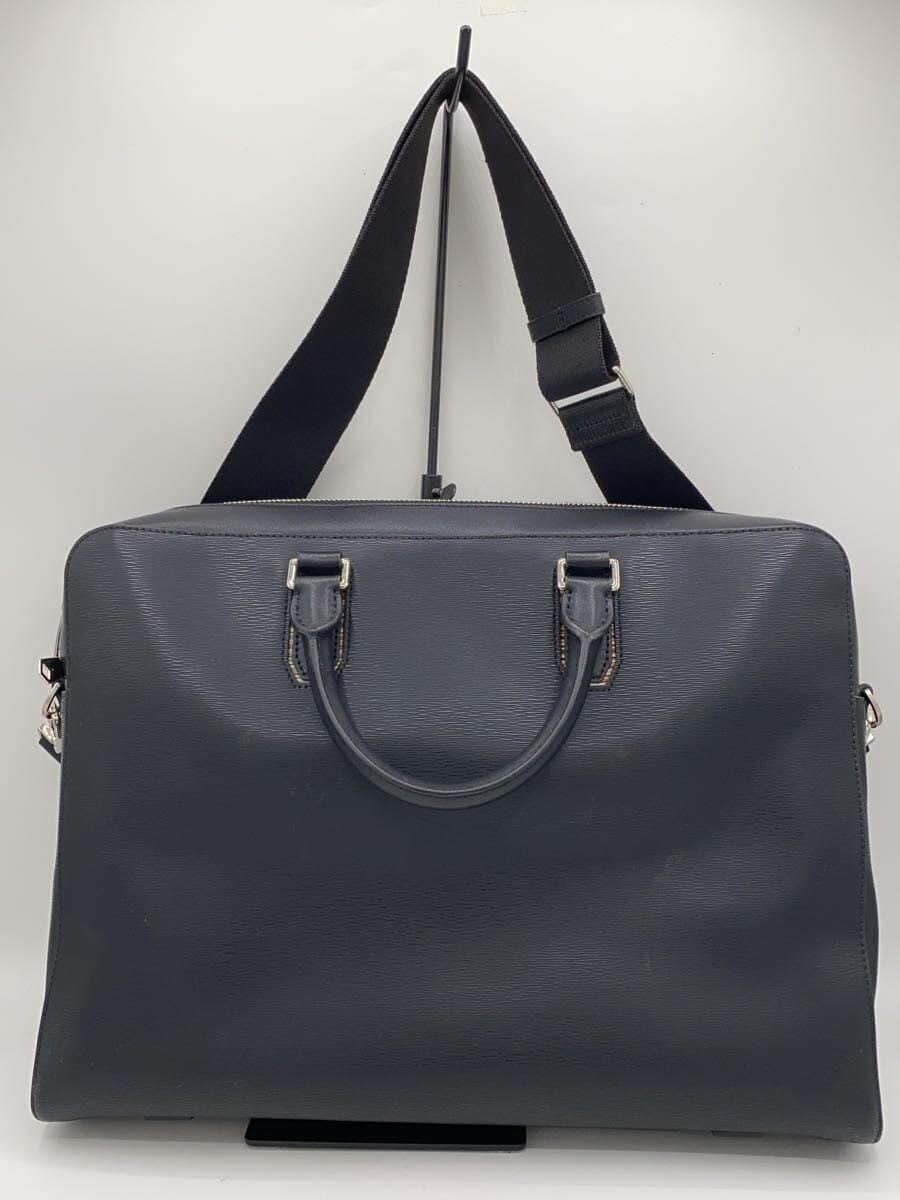 Paul Smith Briefcase Leather BLK Solid 3