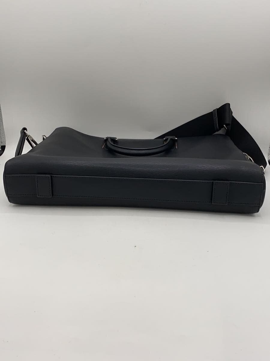 Paul Smith Briefcase Leather BLK Solid 4