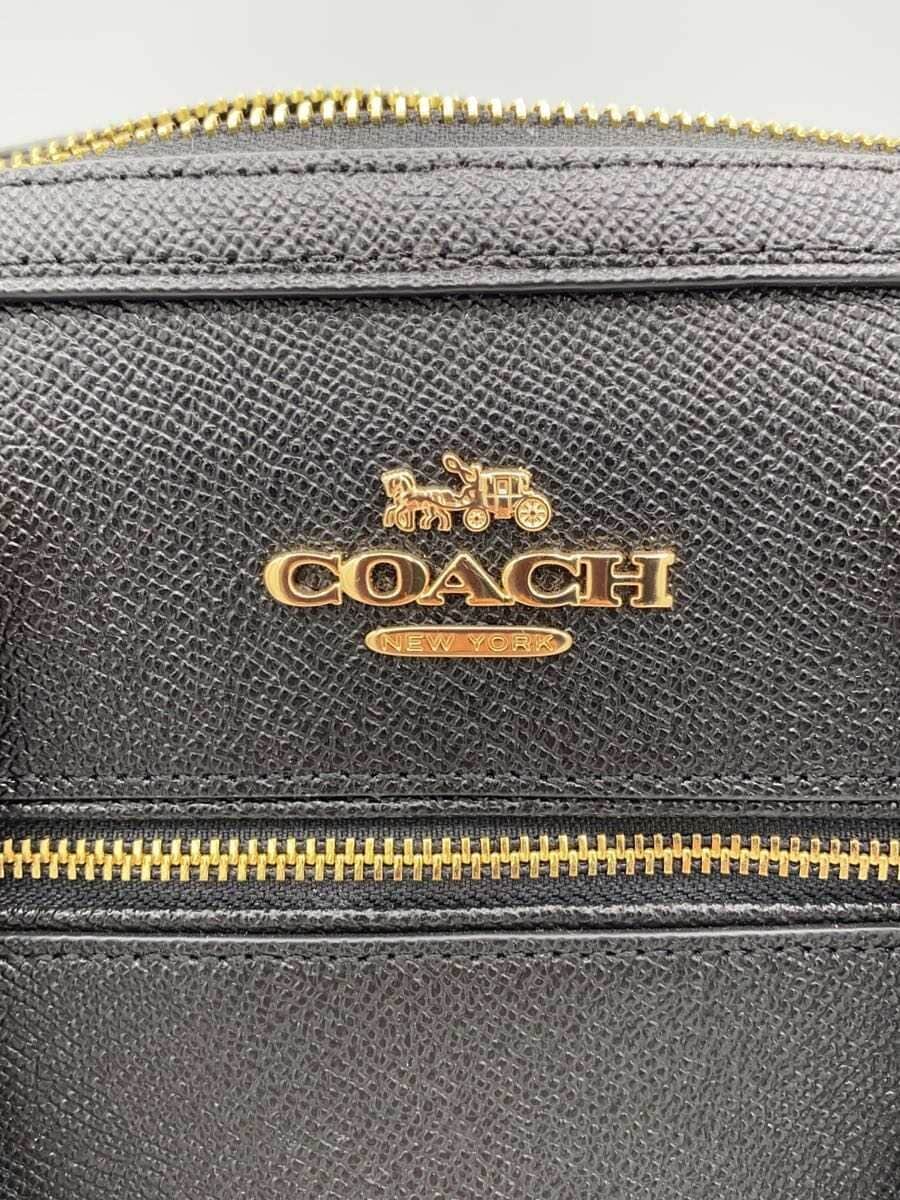 COACH2-Way Ro One Satchel_Black Leather BLK Solid 5