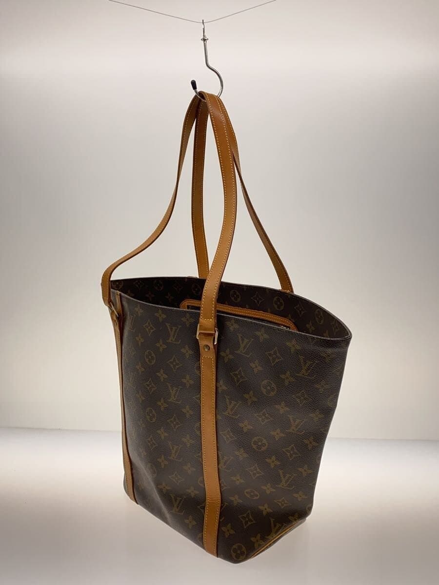 LOUIS VUITTON Sack Shopper ping_Monogram Canvas PVC BRW All Over Pattern 2