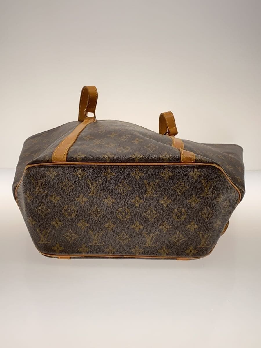 LOUIS VUITTON Sack Shopper ping_Monogram Canvas PVC BRW All Over Pattern 4