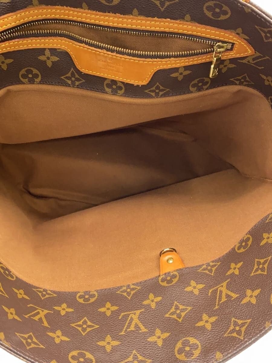 LOUIS VUITTON Sack Shopper ping_Monogram Canvas PVC BRW All Over Pattern 6