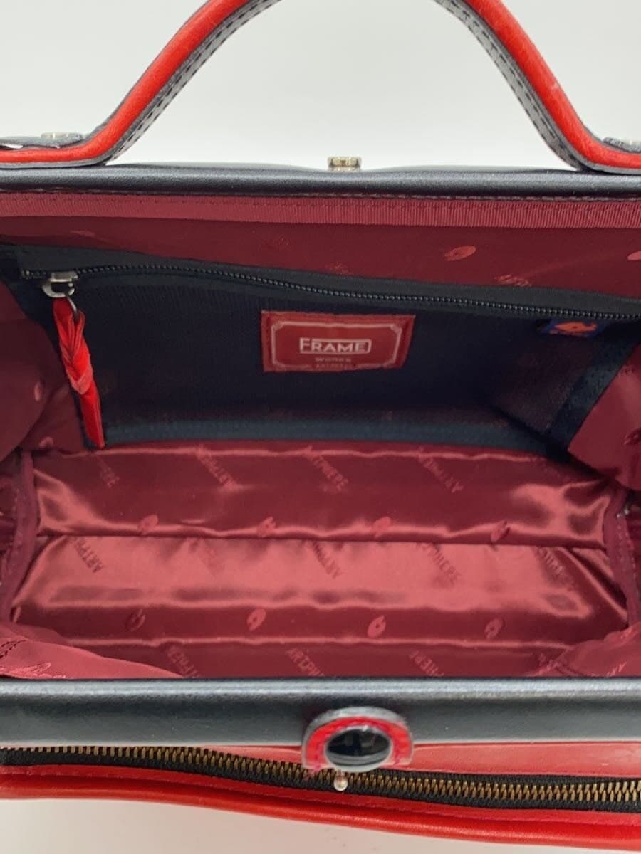 ARTPHERE Shoulder Bag Leather RED Plain 5