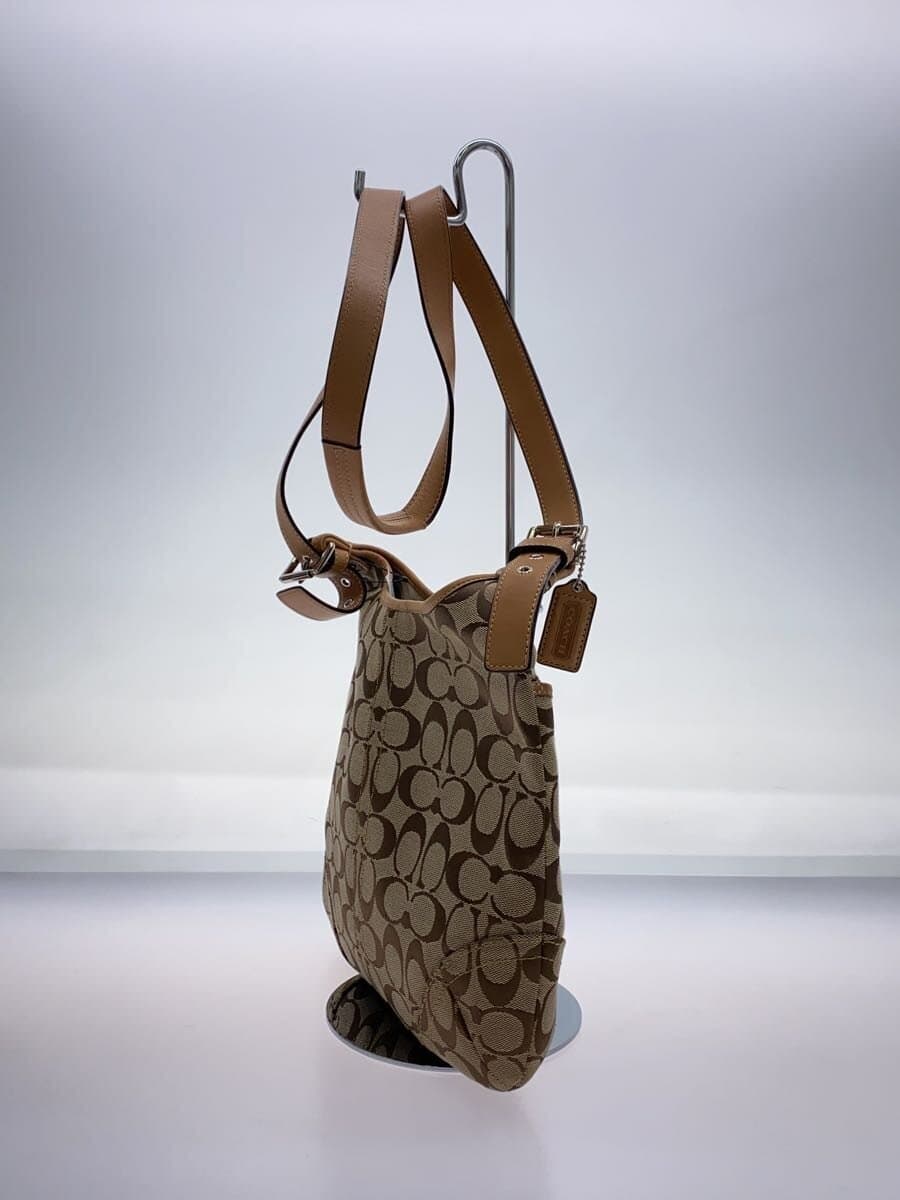 COACH Hippie Signature Brown Canvas BEG All-over Pattern F12992 2