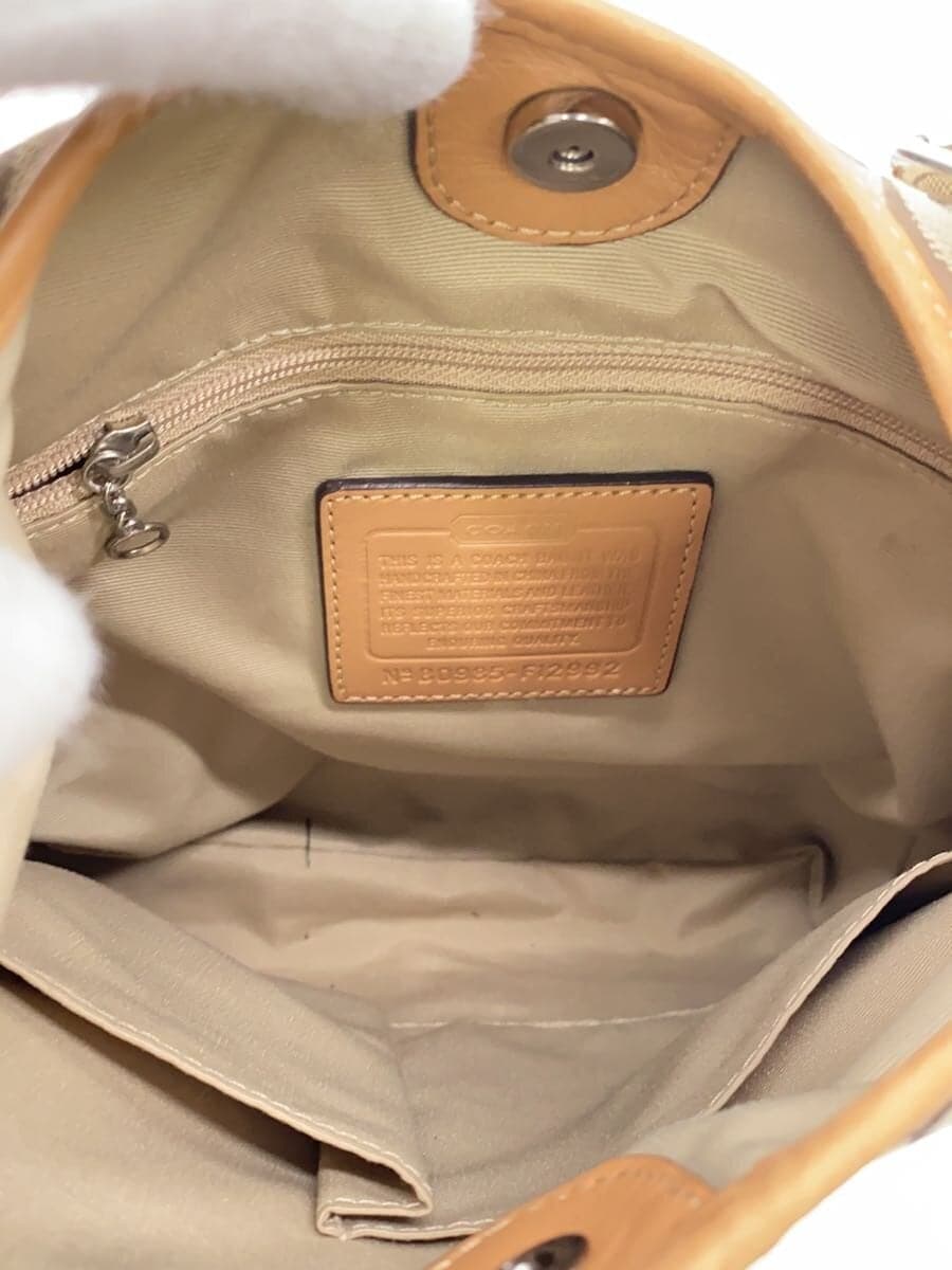 COACH Hippie Signature Brown Canvas BEG All-over Pattern F12992 6