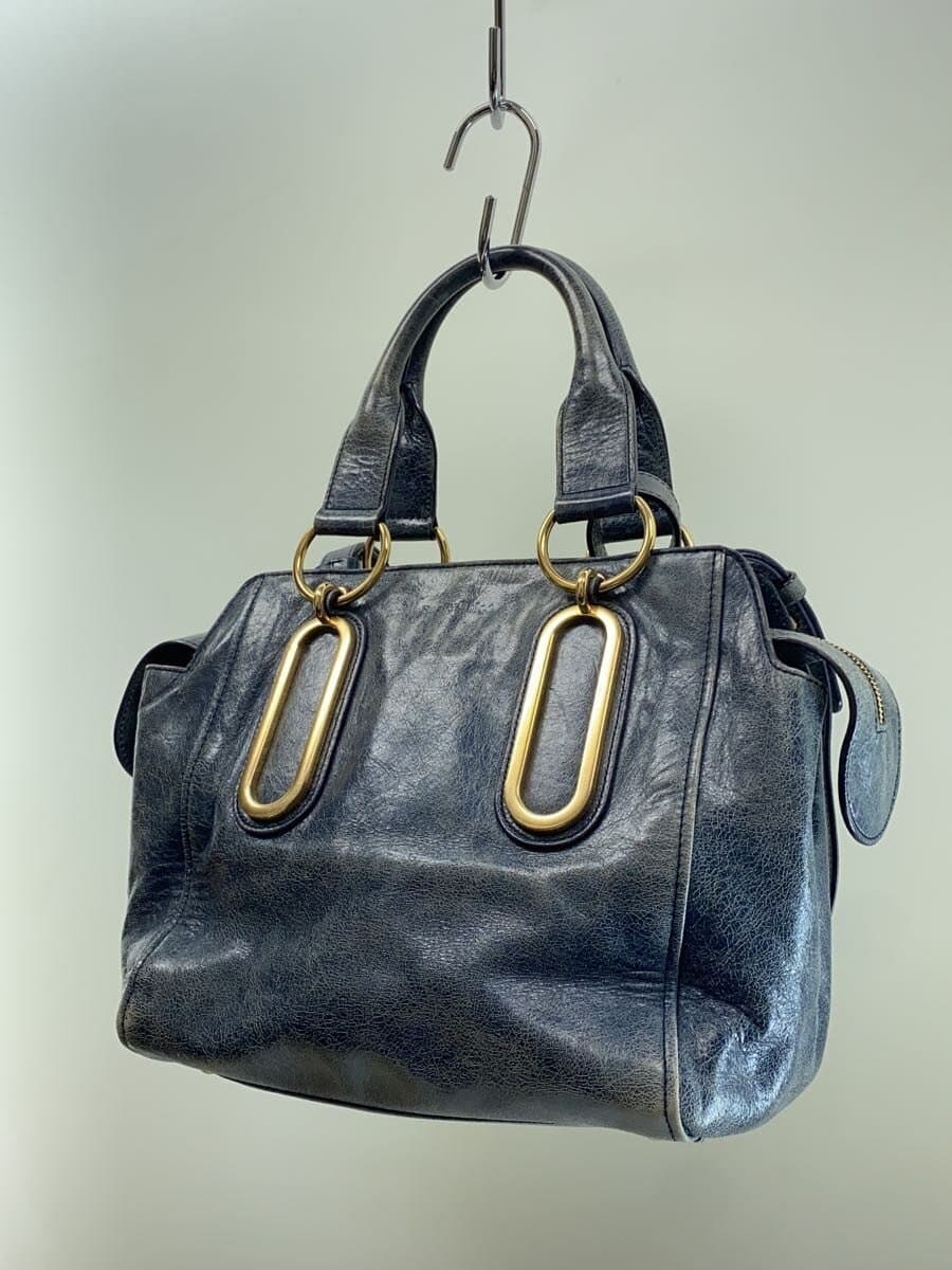 SEE BY CHLOE shoulder bag leather indigo plain 2