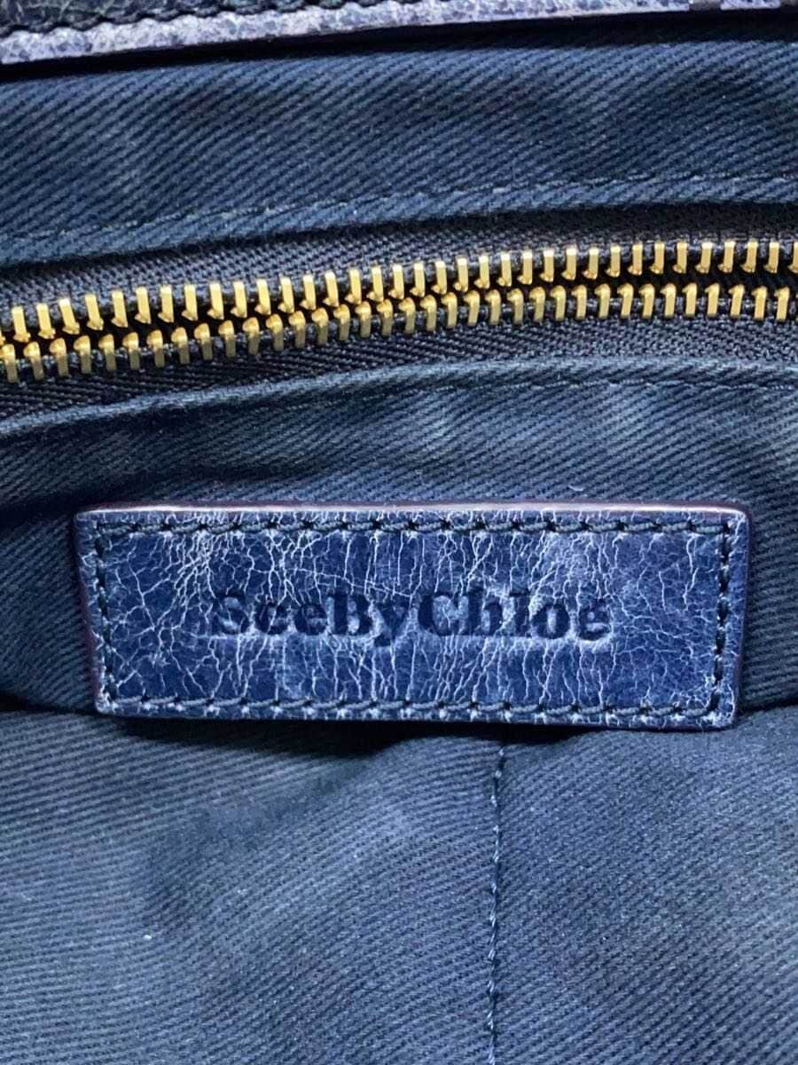 SEE BY CHLOE shoulder bag leather indigo plain 5
