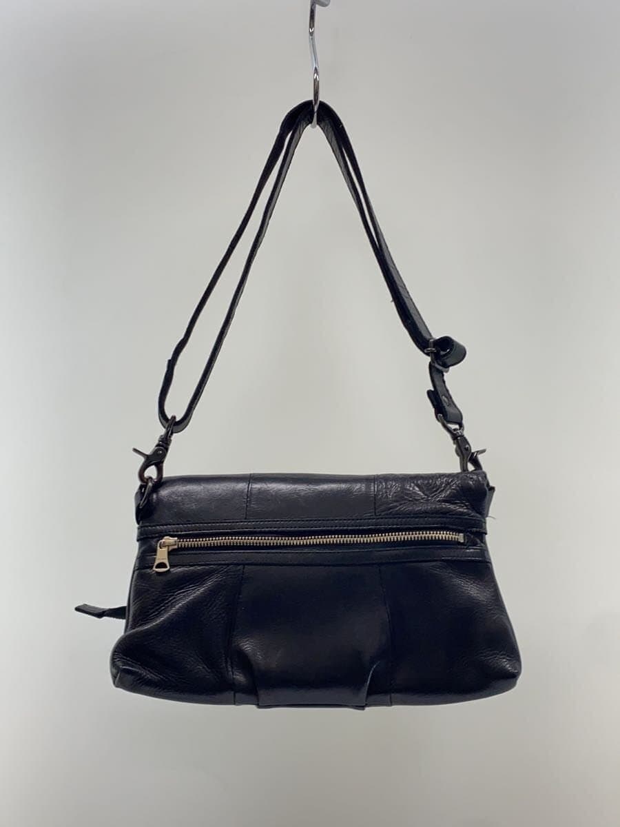 DECADE Shoulder Bag Leather BLK Solid 3