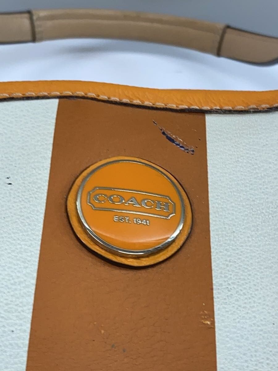 COACH Tote Bag Canvas NVY All Over Pattern F22908 5